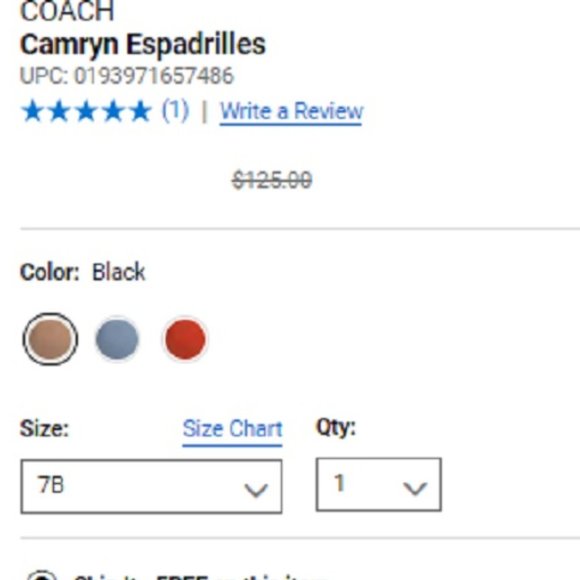 (SOLD) $98 *NEW* COACH Camryn Espadrilles - Picture 2 of 15